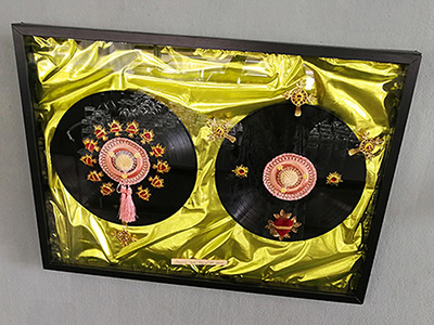 Music was my first love at Bar Babette Best Records mixed media