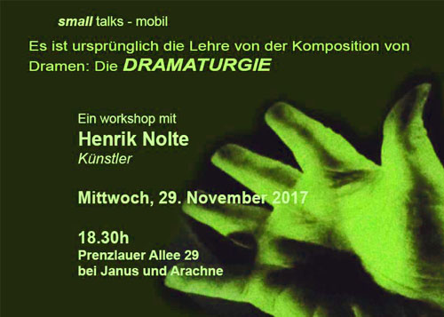 covini___small talks series DRAMATURGIE by Henrik Nolte